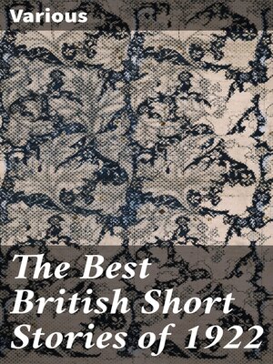 cover image of The Best British Short Stories of 1922